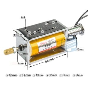 Selenoid Motor 220v 9kg 34mm İtici tip