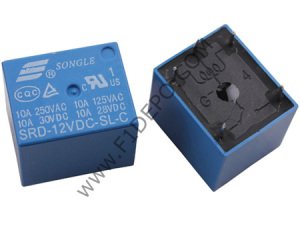 Songle 12v 10a Tek Kontak Röle 5 pin