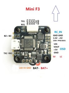 Mini F3 Uçuş kontrol Kartı    Omnibus Osd