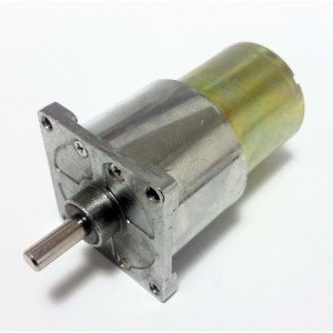 12V 100 Rpm 42 mm Kare Flanşör Redüktörlü DC Motor