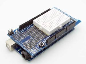 Mini Breadboardlu Arduino Mega 2560 R3 Proto Shield Kiti