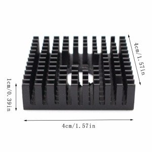 Peltier Soğutucu Alüminyum Heatsink Alüminyum Soğutucu 40x40 mm