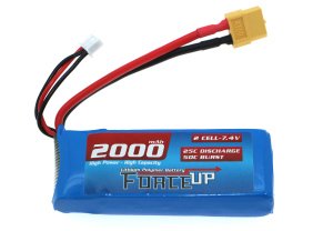 2S 7.4V Lipo Pil Batarya 2000mAh 25C