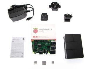 Raspberry Pi 3 Model B+ Kombo Kit - Raspberry Pi 3 Model B+ + Muhafaza Kutusu + Adaptör + SD Kart