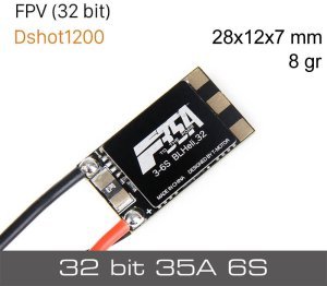 T-Motor F35A-32bit FPV ESC 3-6S BLHeli D-Shot 1200 / MultiShot