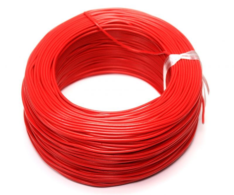 100 Metre Tek Damarlı Montaj Kablosu | Kırmızı