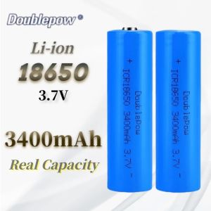 Doublepow 3.7V 3400mAh 18650 Li-ion Şarjlı Pil Başsız