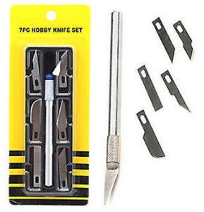 Hobi Maket Bıçak Seti 7 parça- 7 pcs Hobby knife set