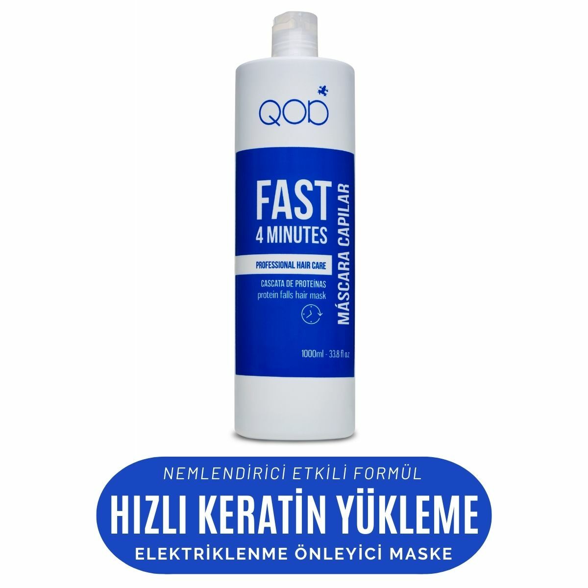QOD Fast Hızlı Keratin Yükleme & Elektriklenmeyi Önleyici Saç Maskesi - 1000 ML