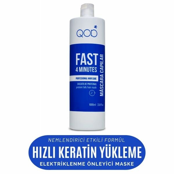 QOD Fast Hızlı Keratin Yükleme & Elektriklenmeyi Önleyici Saç Maskesi - 1000 ML
