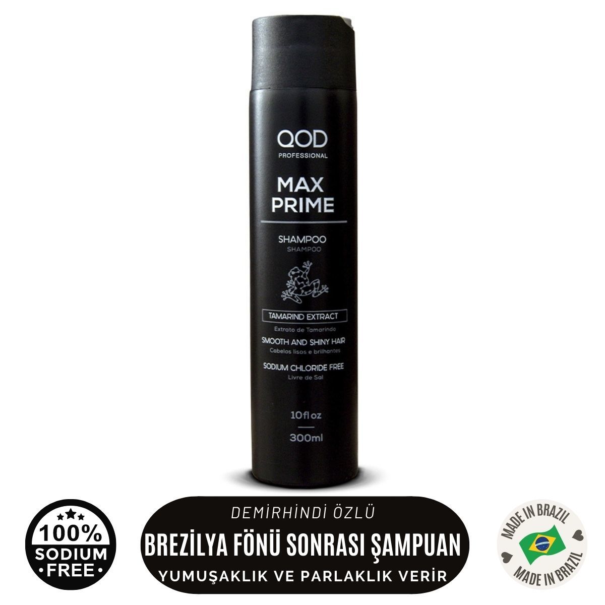 QOD Profesyonel Max Prime  Keratin  Bakım  Şampuanı  300 ml - Brezilya Fönü Sonrası After  Şampuan