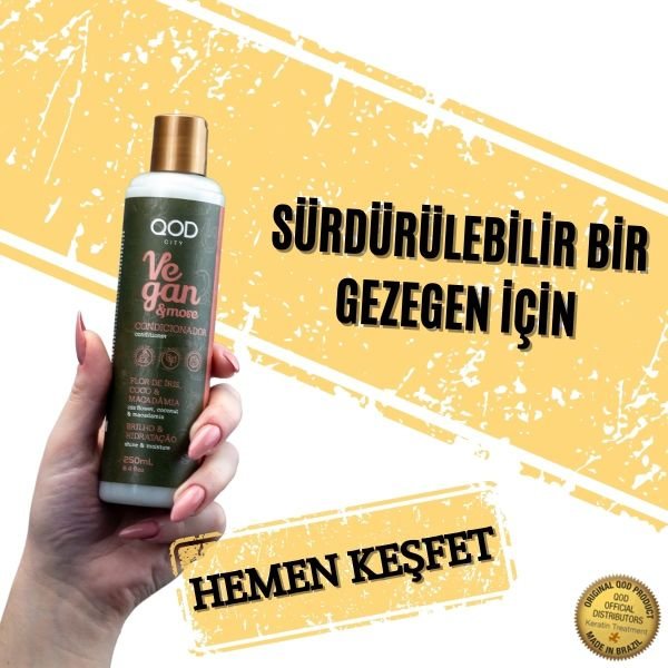 Vegan Saç Kremi QOD City Vegan & More Saç Kremi 250 ml / İris Çiçeği , Hindistan Cevizi & Macademia