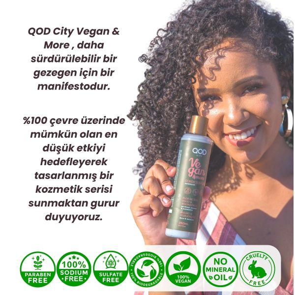 Vegan Saç Kremi QOD City Vegan & More Saç Kremi 250 ml / İris Çiçeği , Hindistan Cevizi & Macademia