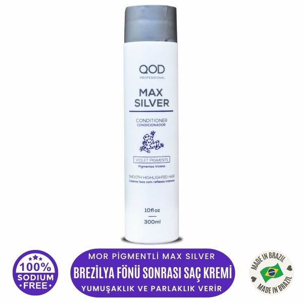 Mor Silver Saç Kremi QOD Profesyonel  Max Silver Saç Kremi 300 ml / Mor Pigmentli