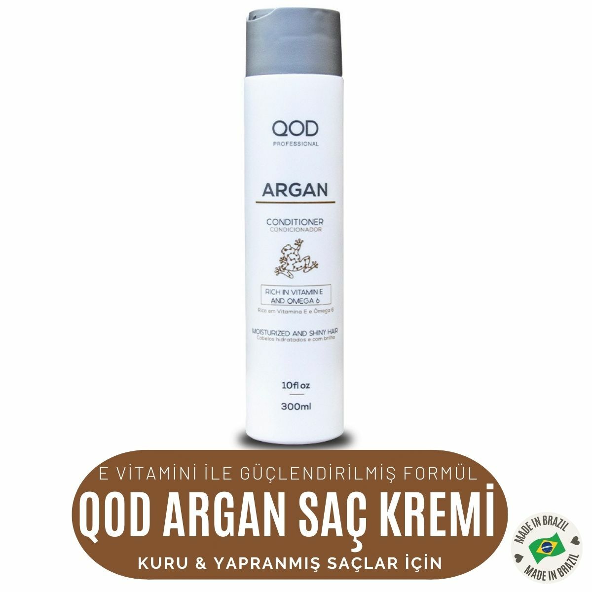 QOD Profesyonel   Argan   Saç Kremi  300 ml  - Extra  Parlaklık & Yumuşaklık