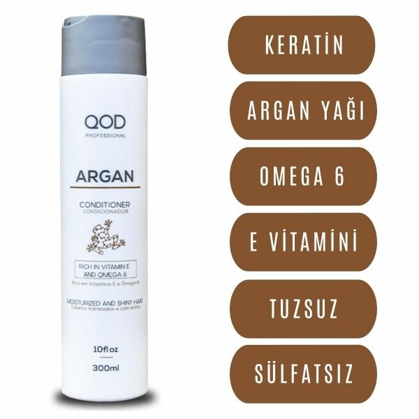 QOD Profesyonel   Argan   Saç Kremi  300 ml  - Extra  Parlaklık & Yumuşaklık