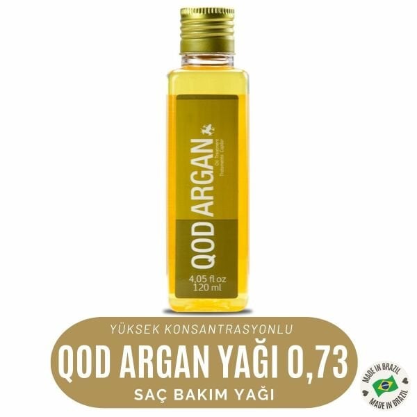 Kuru Saçlar için Yoğun Nem Veren Argan Yağı -QOD Profesyonel Argan Saç Bakım Yağı 120 ml