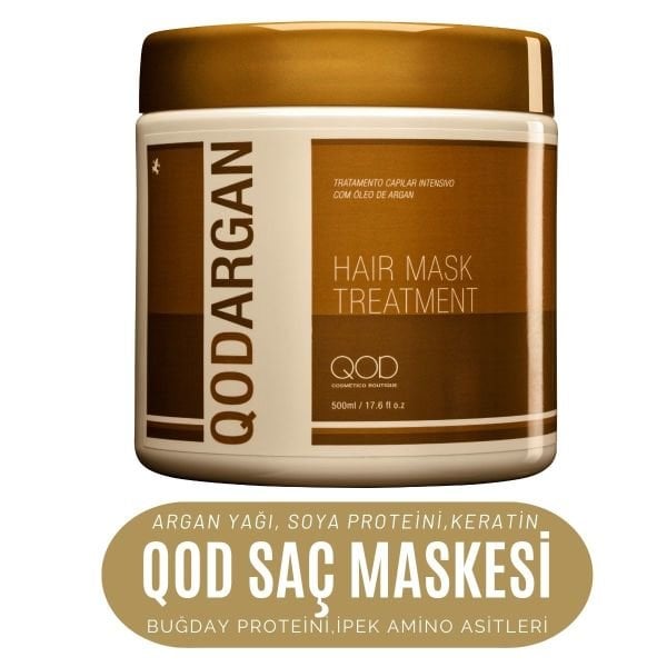 QOD Profesyonel Argan Saç Bakım Maskesi 500 Gr