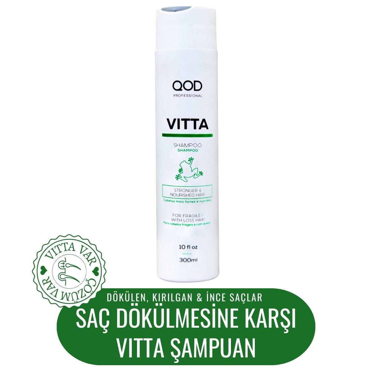 QOD Profesyonel Vitta Dökülme Karşıtı Şampuan 300 ml