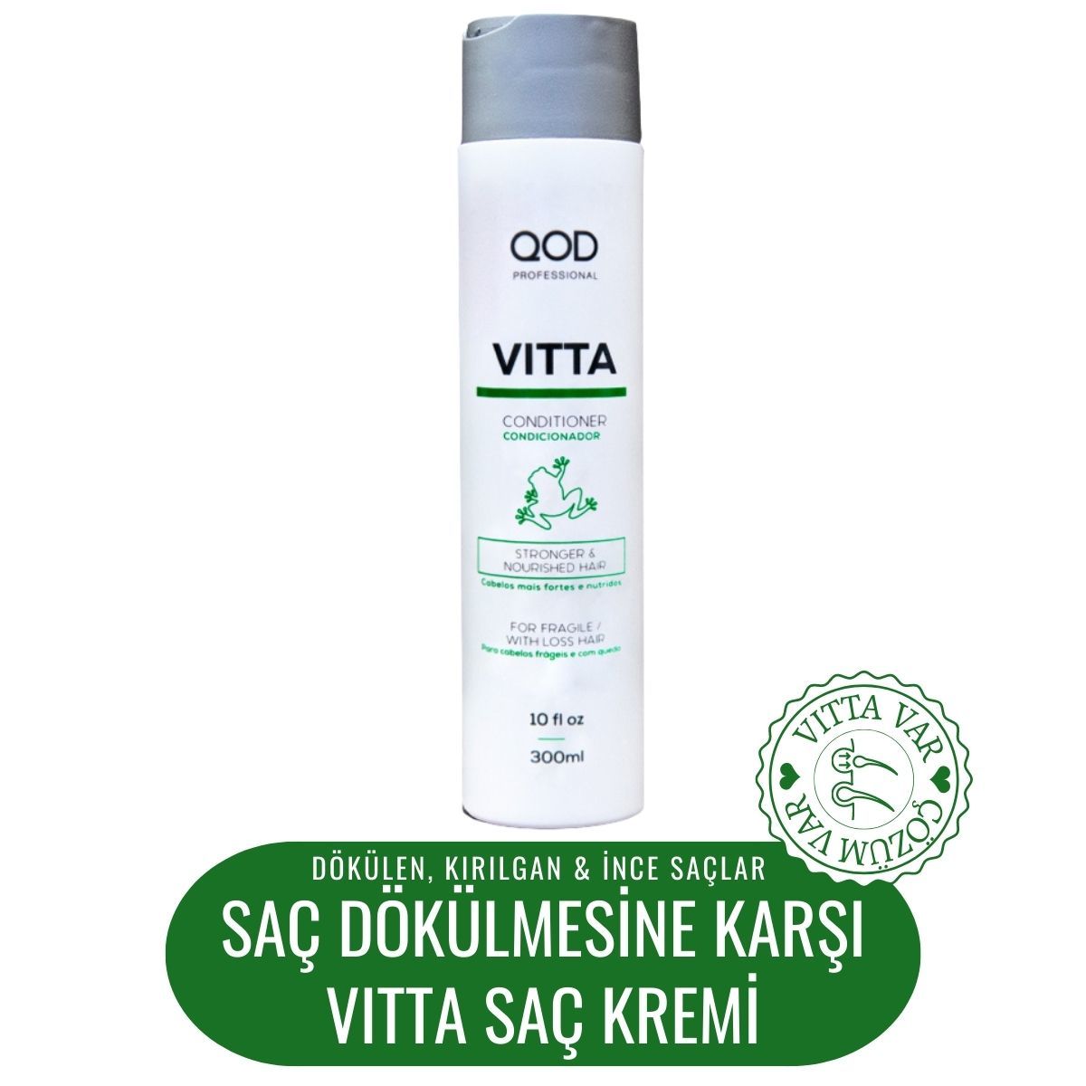 QOD Profesyonel Vitta Dökülme Karşıtı Saç Kremi 300 ml