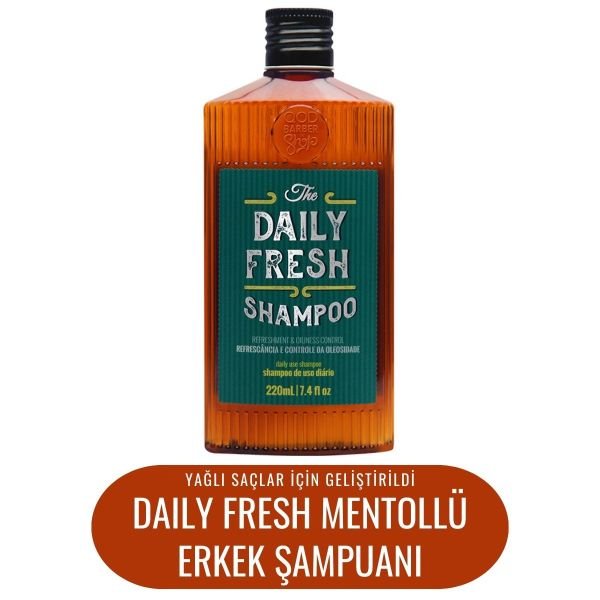 QOD Barber ShopThe Daily Fresh Şampuan 220 ml - Yağlı Saçlar İçin