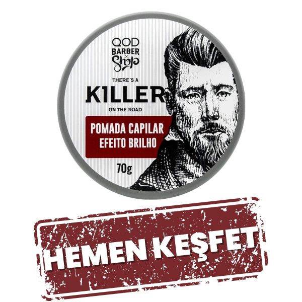 Saç Şekillendirici Pomad - Güçlü Tutuş & Parlak Görünüm - QOD Barber Shop Killer Pomad 70G - Güçlü Tutuş & Parlak Görünüm