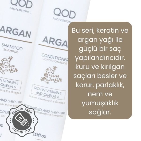 QOD Max Silver Profesyonel Brezilya Keratin Uygulama Kiti ( Uzun Saç ) + Sonrası Argan Şampuan & Krem