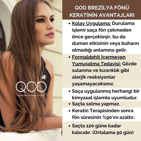 QOD Max Silver Profesyonel Brezilya Keratin Uygulama Kiti ( Kısa Saç ) + Sonrası Max Prime Şampuan & Krem