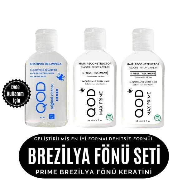 Brezilya Fönü Keratin Seti Geliştirilmiş En İyi Formaldehitsiz Formül Max Prime Keratin 120ML + Arındırıcı Cleanse Şampuan 60 ML