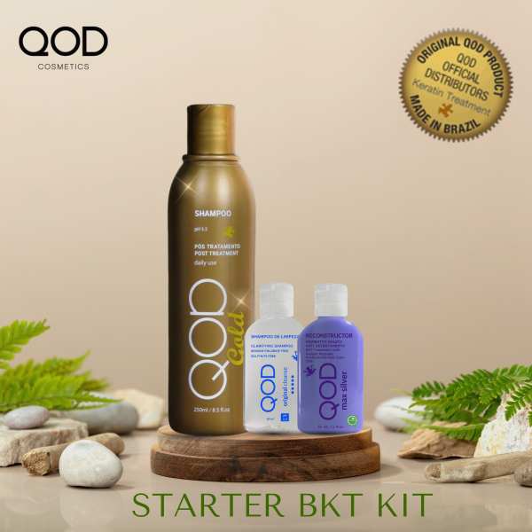 Brezilya Fönü Keratini QOD Max Silver Profesyonel Brezilya Keratin Uygulama Başlangıç Kiti(Kısa Saç) + Sonrası Brezilya Fönü Şampuanı QOD Profesyonel Gold Şampuan 250 ml -Altın Nano Partiküller / Brezilya Fönü After Şampuan