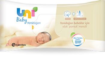 Uni Baby Yenidoğan Islak Pamuk Mendil