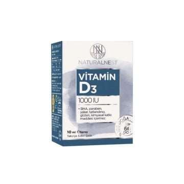 Naturalnest Vitamin D3 1000 IU Sprey 10 ml