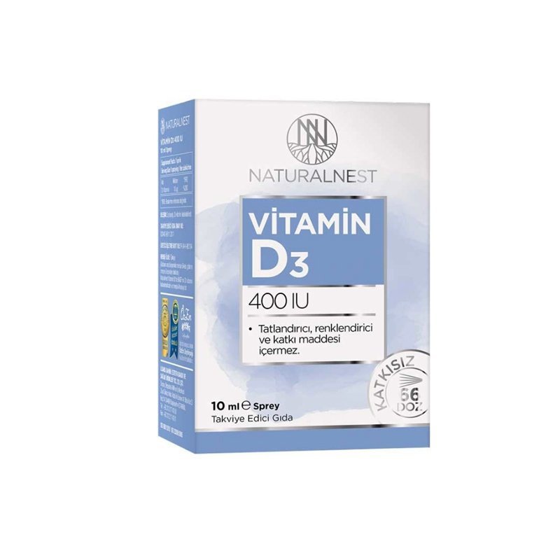 Naturalnest Vitamin D3 400 IU Sprey 10 ml