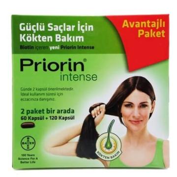 Priorin intense 120+60 Kapsül Avantajlı Bakım Paketi