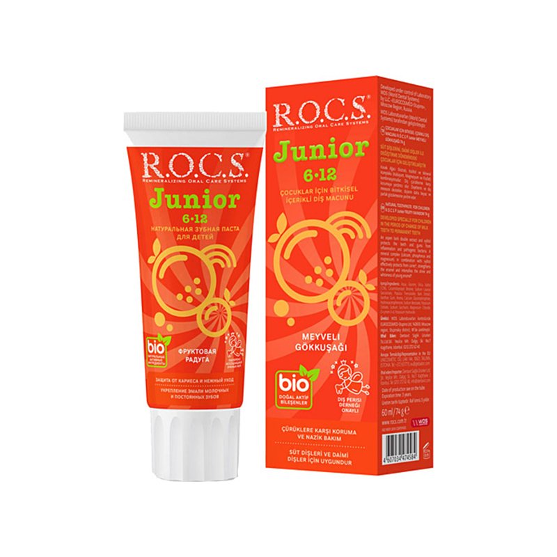 Rocs Junıor 6-12 Dıs Macunu Gök Kuşağı 60 ml