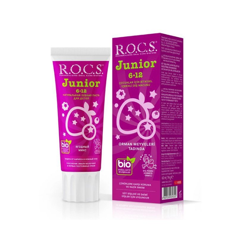 Rocs Junıor 6-12 Dıs Macunu Çikolata Karamel 60 ml