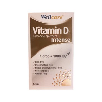 Wellcare Vitamin D3 Intense 1000 IU 12ml Damla