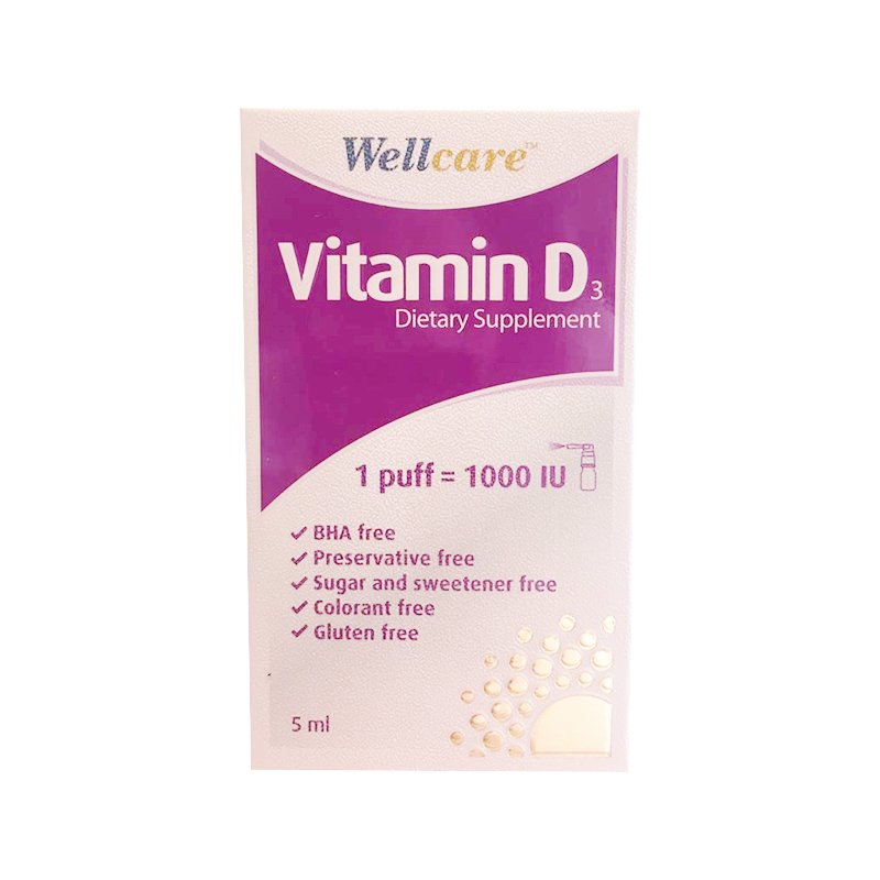Wellcare Vitamin D3 1000 IU 5ml