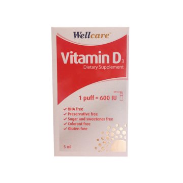 Wellcare Vitamin D3 600 IU 5ml