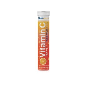 Wellcare Vitamin C ve Selenyum İçeren 15 Efervesan Tablet
