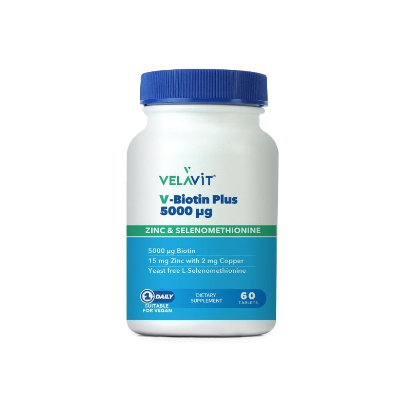 Velavit V Biotin Plus 5000mcg 60 Tablet