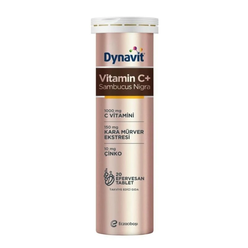Dynavit Vitamin C  Sambucus Nigra 20 Efervesan Tablet