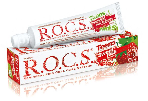 Rocs Teen 8-18 Yaş Yaban Çileği Diş Macunu 60 ml