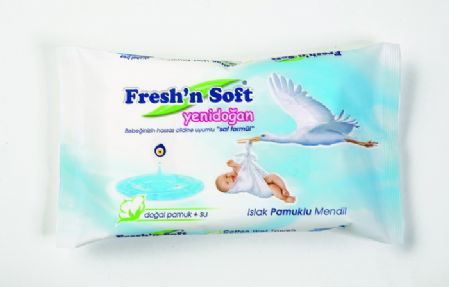 Fresh' n Soft Yenidoğan Islak Pamuklu Mendil 4 Al 3 Öde