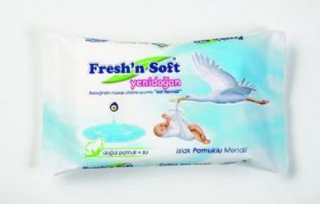 Fresh' n Soft Yenidoğan Islak Pamuklu Mendil 4 Al 3 Öde