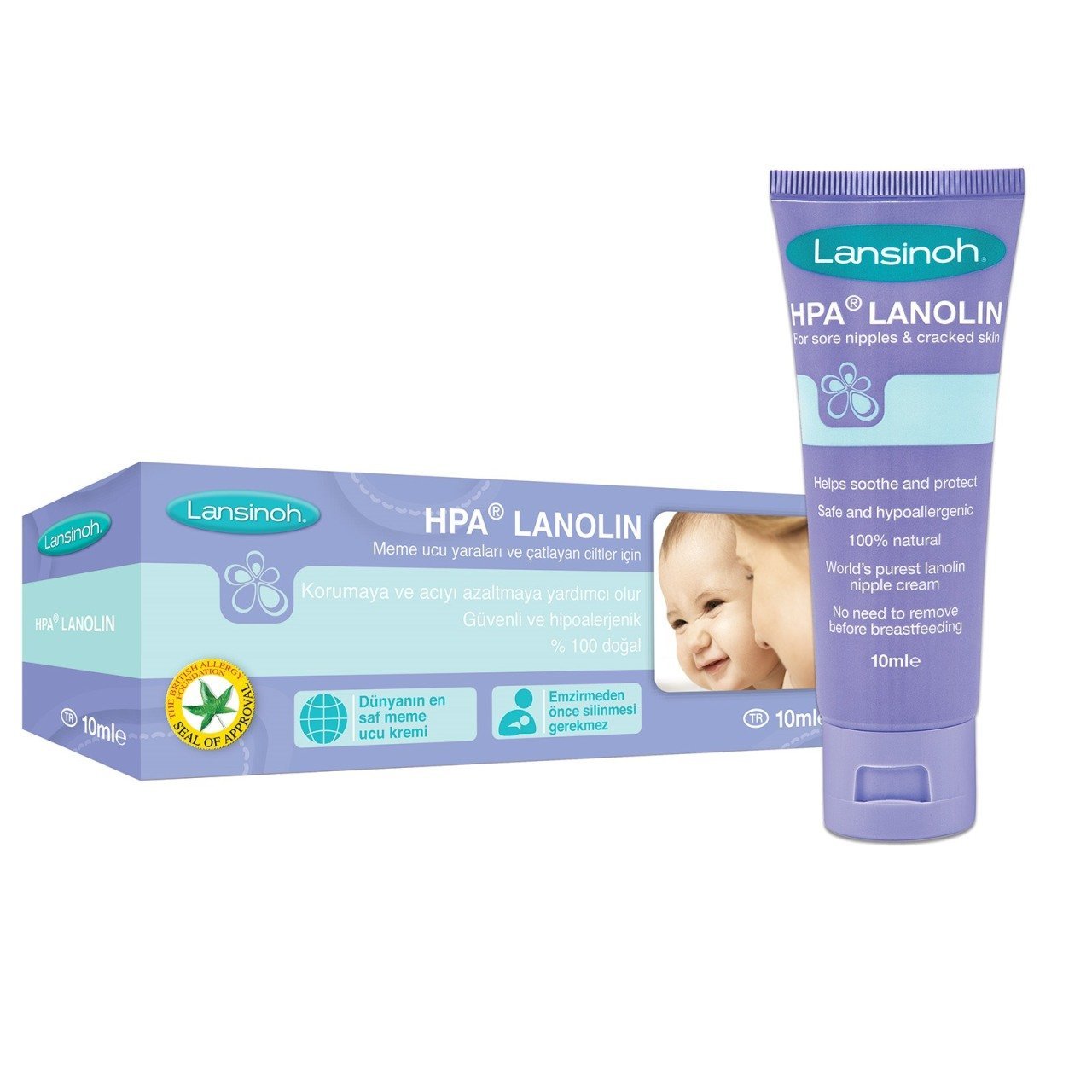 lansinoh HPA Lanolin Göğüs Ucu Kremi 10 ml.