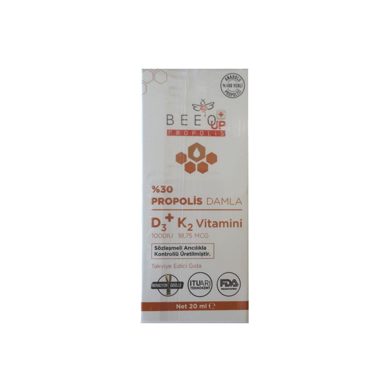 Beeo Up %30 Propolis D3K2 Damla 20 ml