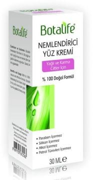 Botalife Nemlendirici Yüz Kremi Yağlı ve Karma Cilt 30 ml