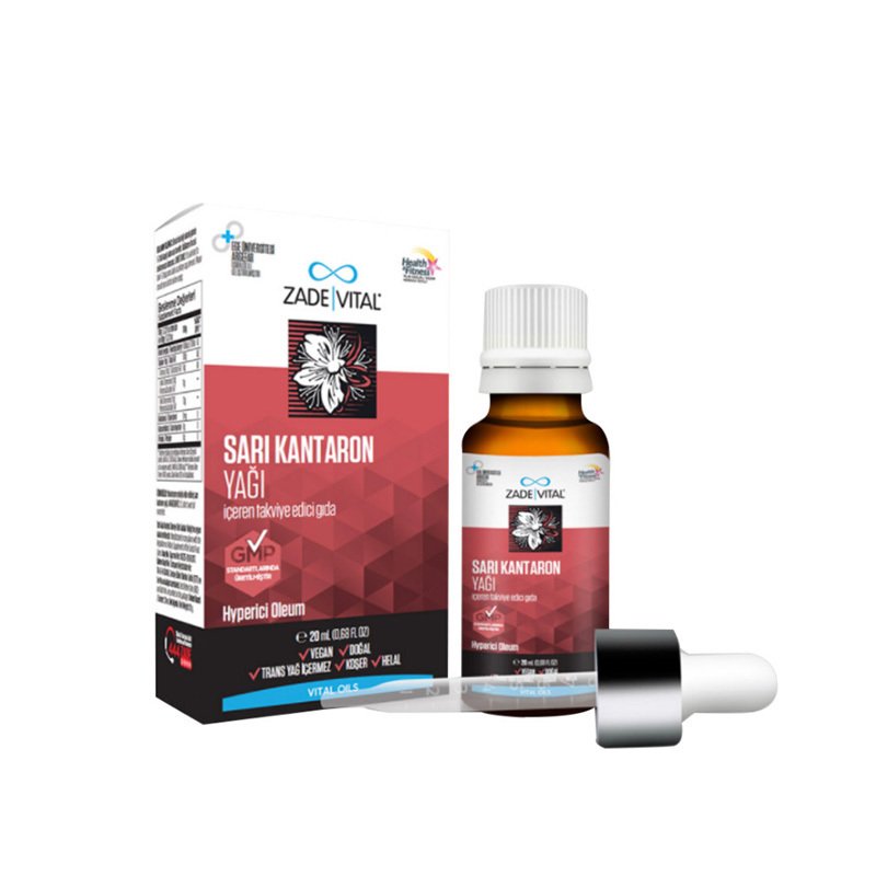 Zade Vital Sarı Kantaron Yağı Cam Şişe 20ml