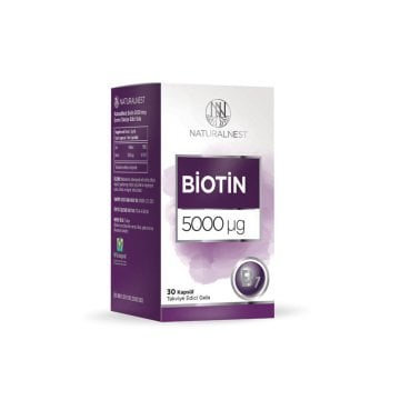 Naturalnest Biotin 30 Kapsül 5000 ug